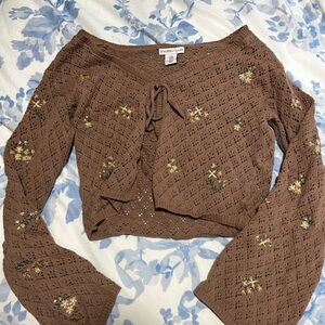 Sincerely Jules Brown Knit Top